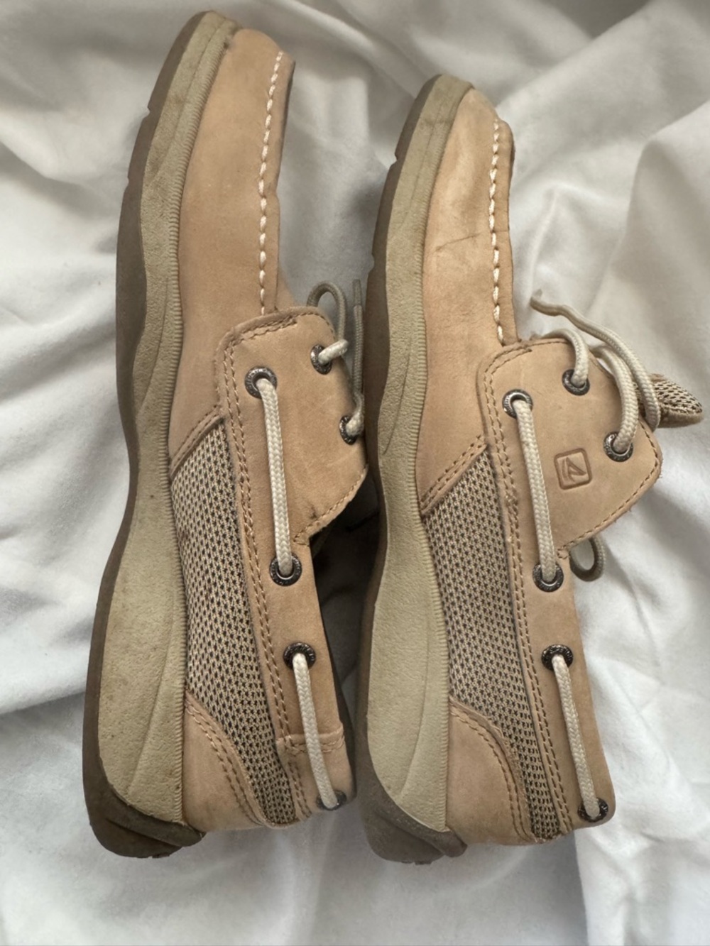 Sperry Tan Suede Boat Shoes